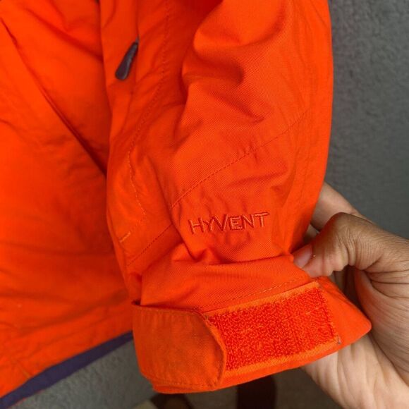 North Face Hyvent 3 in 1 Jacket Mens Medium Orange Shell Only - Picture 5 of 16
